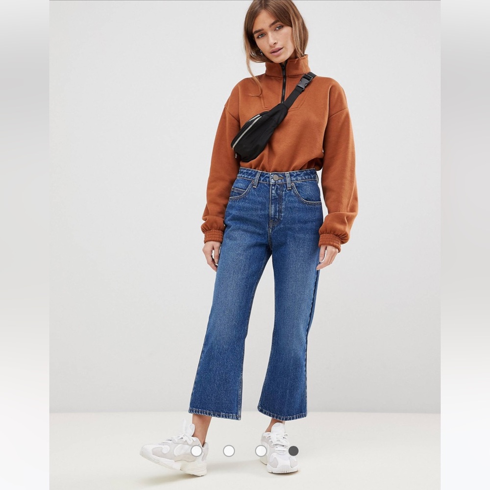 ASOS Petite Cropped Flare Denim Size 24